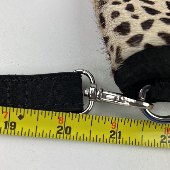 Sinequanone Calfskin Leather Suede Crossbody Purse - Picture 9 of 10